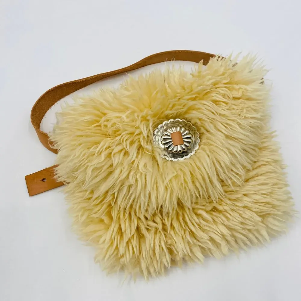 Ida + Moon classic Shearling outlaw Belt bag